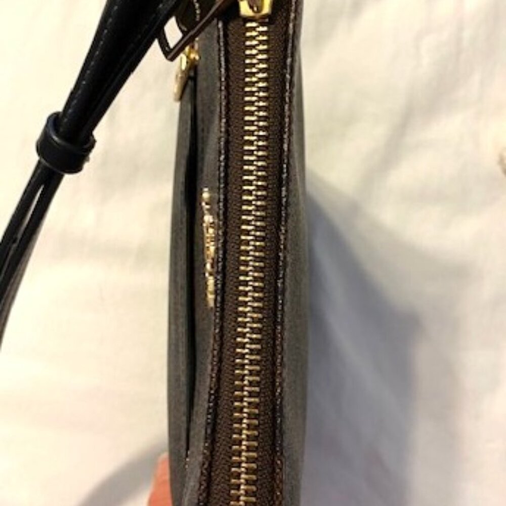 Coach Mini Rowan File Crossbody Shoulder Adjustable Strap Dark Brown Bag Purse - Picture 8 of 12